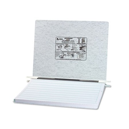 Gbc ACCO, PRESSTEX COVERS WITH STORAGE HOOKS, 2 POSTS, 6in CAPACITY, 14.88 X 11, LIGHT GRAY 54074